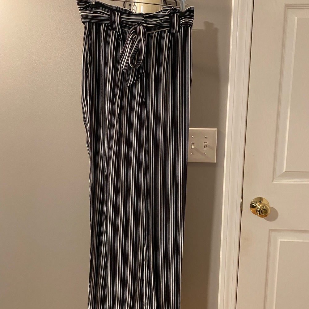 Black & White Express Striped Pants